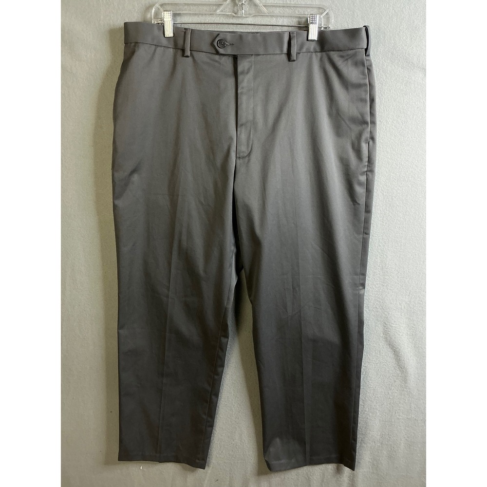 Perry Ellis Portfolio Pants Men's 38 Dress Pants Gray Flat‎ Front